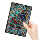 DIY Elephant Special Shaped Diamond Painting 50 Pages A5 Notebook Notepad