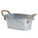 Flowers&Garden'Bucket Design Small Metal Succulent Plant Container W/Twine