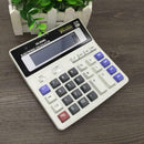 Dual Power Solar & Battery 12 Digits Calculator Desktop Desk Large Buttons Q7L0