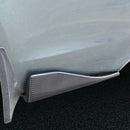 2Pcs Universal Carbon Fibre Style Car Side Skirt Rocker Splitters Winglet C V9O8