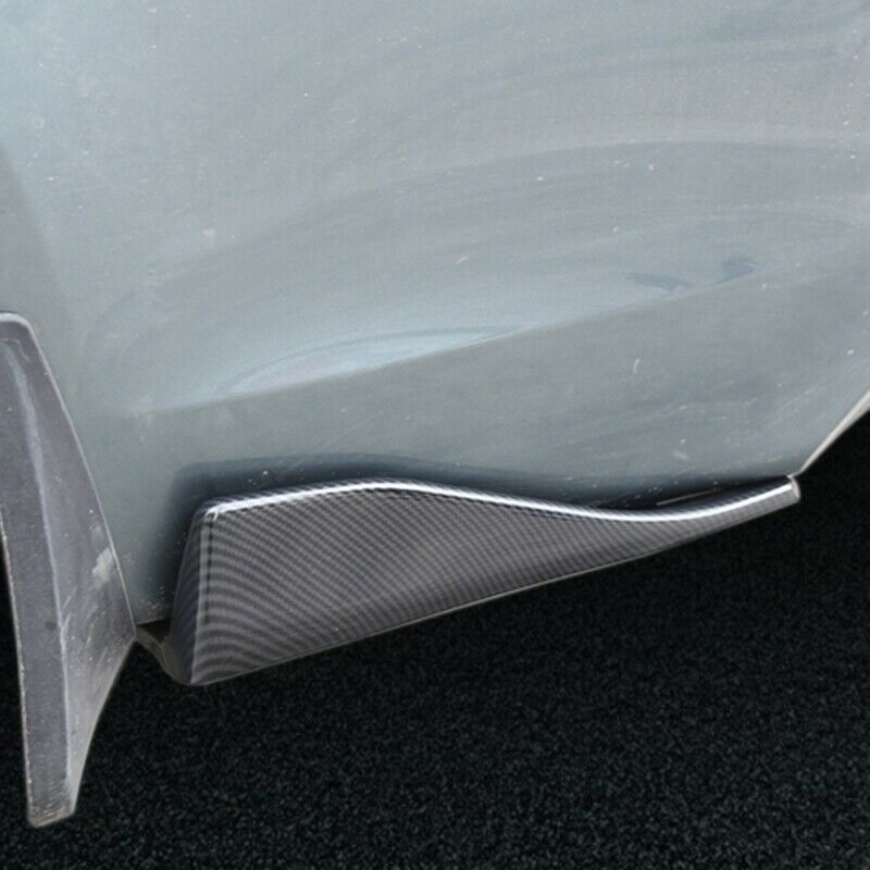 2Pcs Universal Carbon Fibre Style Car Side Skirt Rocker Splitters Winglet C V9O8