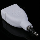 Converter Adapter USB 2.0 Female to 3.5mm Male AUX Audio Car Plug Jack wh dfTEUS