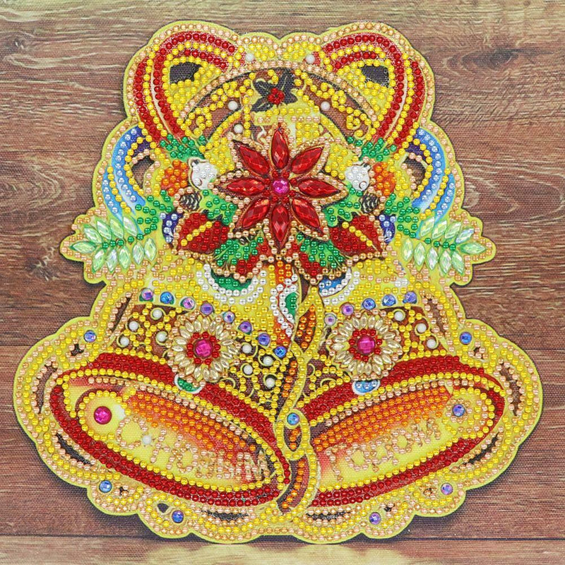 5D DIY Special Shaped Diamond Painting Christmas Bell Embroidery Kit Decor