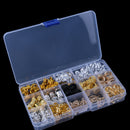 180Pcs/Box Braid Hair Beads Dreadlocks Cuff Clip Beads Rings For Hair ExtensioES