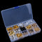 180Pcs/Box Braid Hair Beads Dreadlocks Cuff Clip Beads Rings For Hair ExtensioES