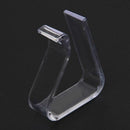 4 Pcs Home Party Clear Plastic 20mm-35mm Desk Table Cloth Clips E8N5
