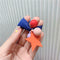 Star Pompom Hair Rope Women Ponytail Holder Elastic Rubber Bands (Blue) A
