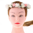 Flower Rings Hairbands White And Pink Garlands for Photography Fancy Ball