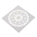 Round Flower Print Coffee Cake Stencil Fondant Buttercream Spray Mold Decor