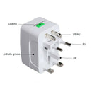 All In One Universal International Plug Adapter 2 Usb Port World Travel Ac