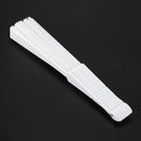 Plastic Fabric Hand Foldable Fan for Ladies Men White E4H5