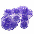 Metal Rolling Ball Massage Full Body Beauty Massager Glove Purple E5N6