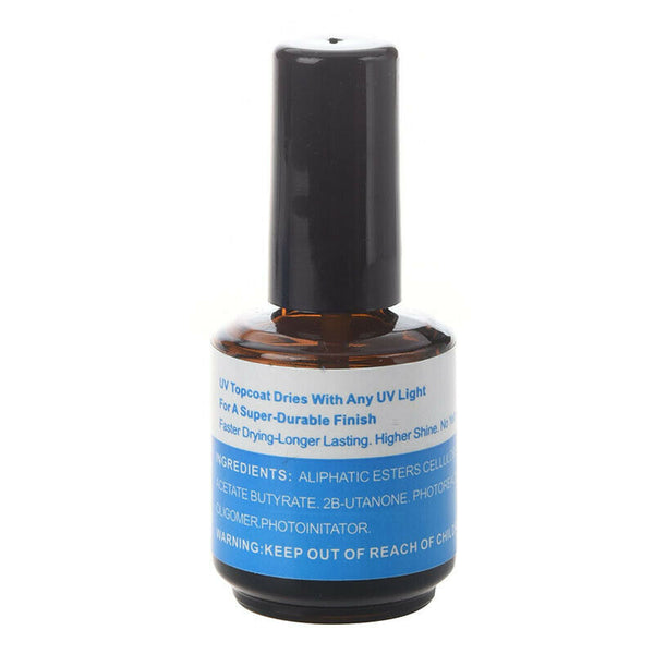 3 pcs Nail Art Top Coat Finish Gel Polish UV Gloss Guard Glaze Acrylic Nail H4V7