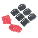 4Pcs Helmet  Mounts for GOPRO Hero 2 3 4 Sjcam Flat Curved Accessories