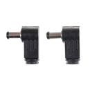 2Pc 2.5x5.5mm Right Angle 90Â° Male Plug Jack DC Tip Socket Connector Adapter OZ