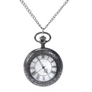 Large new quartz pocket watch Fashion trend Roman scale design magic glass  G9E4