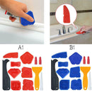 12pcs/Set Silicone Angle Scraper Caulking Glass Shovel Shovel Cleaning Tools
