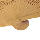 Bamboo Fan Patterned Dragonfly Ajoure Pocket Fan Gift Decoration (K)