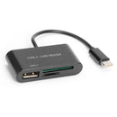 3 in 1 Type C to USB 2.0 TF Memory Card Reader OTG Hub Adapter for Macbook