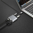 4 IN 1 USB C Type-C To HDMI 4K VGA USB3.0 Audio Video Adapter PD Fast Charge OZ