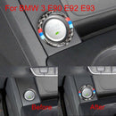 Replacement Carbon Fiber Car Engine Start Stop Ring Trim For BMW 3 E90 E92 E93