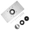 For Woodworking Benches Aluminum Router Insert Plate Rings Screws With 4 K0K1