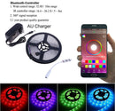 12V 150 LEDs Lights Strip Bluetooth Controlled RGB 5050 For Room Ceiling Outdoor