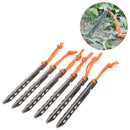 Titanium Tent Peg V Shape Outdoor Camping Tent Nail Titanium Tent stake-TEUS