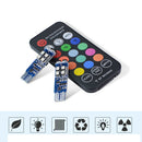 Multi-Color RGB 168 194 T10 LED Bulb w/RF Remote Control Fit Car Parking Lights