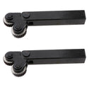 2 Pieces Knurling Knurler Tool Holder Linear Knurl Tool Kit - (Knurling pitch