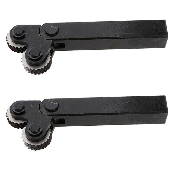 2 Pieces Knurling Knurler Tool Holder Linear Knurl Tool Kit - (Knurling pitch
