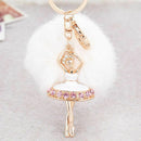 Fashionable Creative Diamond Crystal Rhinestone Keychain Bag Charm Pendent  I2X1
