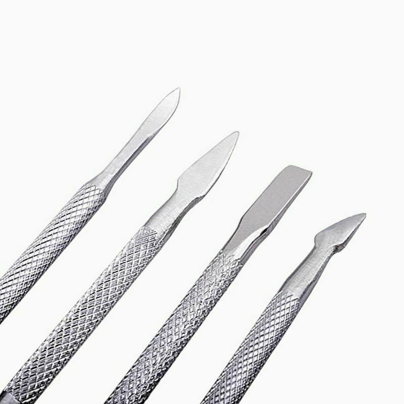 1 Set 4 Pieces Cuticle Pusher UV Gel Polish Soak Off Remover Tool Nail Art  I3H3