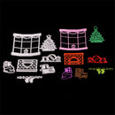Christmas Window Framed Cutting Dies Stencil Scrapbook Paper Cards Craft Diy ME