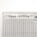 Happy Birthday DIY Scrapbook Plastic Embossing Folder Template for Album A