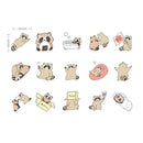 45x Cute Little Raccoons DIY Diary Stickers Paper Labels Gift Packaging Decor ES