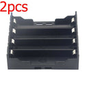 2pc 18650 Battery Box Holder Batteries Case cover Pole Black Cell in parallel