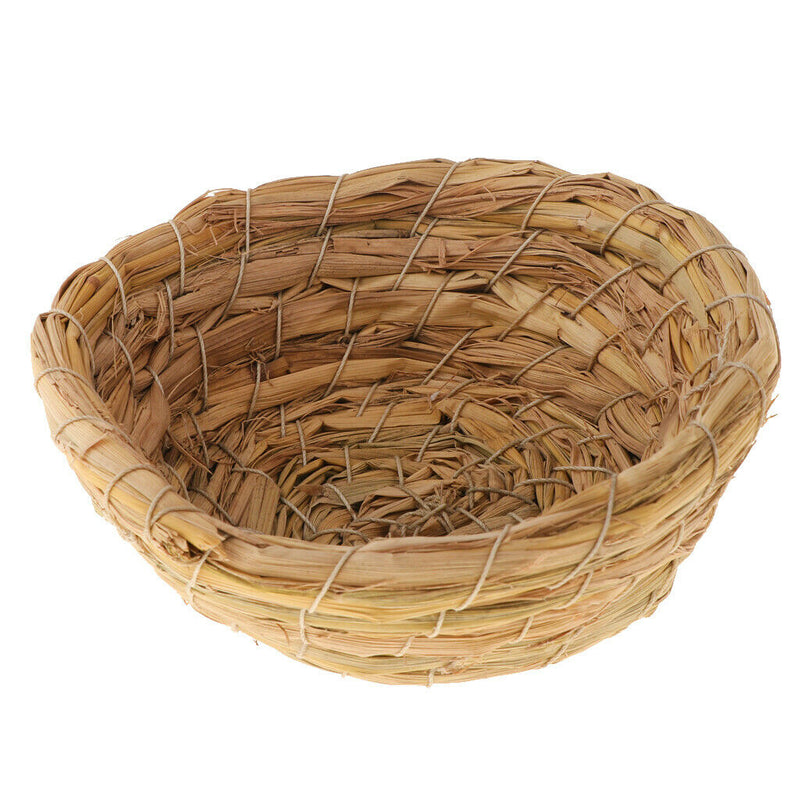 Woven Straw Bird Nest Cage Birdhouse/Bed House for Parrot Pigeon Unbranded
