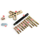 13PCS/set Carbon Steel Harmonic Balancer Steering Wheel Pulley Puller Crankshaft