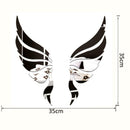 Creative Angel Wings Acrylic Mirror Wall Stickers Bedroom Living Room Decor A