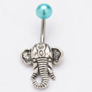 New Elephant Navel Belly Button Rings Steel Belly Bars Piercing Body Jewe JR