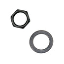 10Pcs Iron Electric Guitar Bass Output Jack Socket Nuts w/ Washers Gaskets