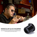 10X Plastic Monocular Glass Magnifier Watch Jewelry Repair Tools Loupe Lens