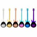 6 Pcs Coffee Teaspoons Guitar Spoon,Stainless Steel Colorful Dessert Spoon  U7Q4