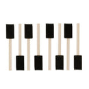 10pcs Foam Brush Sponge Wooden Handle Brushes Watercolor Painting Drawing Tool