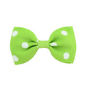 20Pcs Baby Girls Dot Hair Bows Band Boutique Alligator Clip Grosgrain Rib ivTEU
