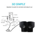 Portable Clip-On USB Powered Stereo Speaker Soundbar for Notebook Laptop PC