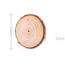 10Pcs DIY Painted Wooden Round Xmas Wedding Tree Hanging Ornament Decor