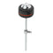 Round Shape Stainless Steel Shaft 15x5cm Silicone Bass Drum Beater Black