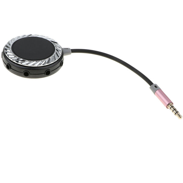 3.5mm 1Male to 8 Female Splitter Stereo Extension Audio Cable Black